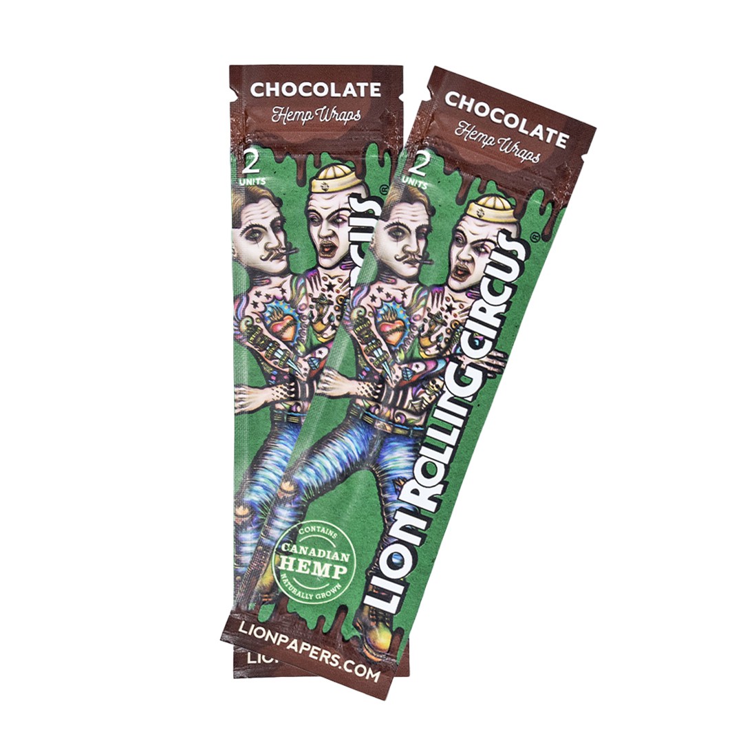 Blunt Hemp Wraps Chocolate Lion Rolling Circus